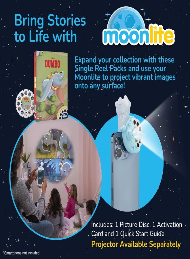 Moonlite Storytime - Disney's Dumbo Storytime Disc - A Magical Way to Read Together - Projector Not Included - Digital Story w/ Sound FX - Learning Gifts for Kids Ages 1 Year & Up - Image 2